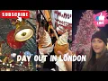 Lagu Day Out in London || Xmas Lights || Shopping || Food 🎄 🤶 ✨ 