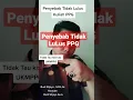 PENYEBAB TIDAK LULUS PPG #sertifikasiguru #ppgdalamjabatan #ppgdaljab #ppggurutertentu #ppg