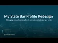 2025 My State Bar Profile Redesign