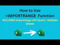 Updated 2023 IMPORTRANGE Function in Google Sheets Multiple Sheets