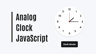 Create Analog Clock in HTML CSS JavaScript
