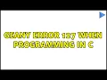 Ubuntu Geany error 127 when programming in C