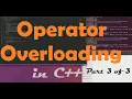 Operator Overloading in C Part 3 of 3