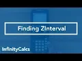 Where to find ZInterval TI-84 CE Graphing Calculator
