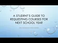 Skyward Online Course Registration Directions