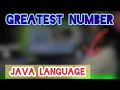 Java Program Finding the Greatest Number among Three Numbers Beginner s Guide Practice Question