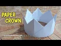 How To Make a Paper CROWN, DIY Origami - ( Cara membuat Topi Mahkota Raja Dari Kertas )