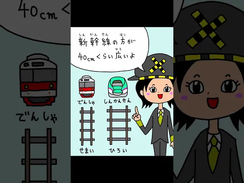 鉄道の線路の幅 #鉄道 #電車 #新幹線