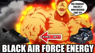 escanor from light up skechers to black forces