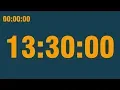 13 hour 30 minute timer play at 0 5x speed with end alarm time elapsed and progress bar