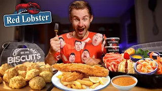 Erik s FIRST Red Lobster Experience Seafood Feast