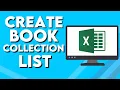 How To Create Book Collection List on Microsoft Excel