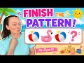 Preschool Circle Time Beach Patterns Fun Preschool Pattern Game Printable Activity