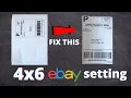 Ebay Shipping 4x6 Thermal Label Printer Settings How to Fix Label Printing Sideways and Small