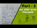 How to set JDBC Driver classpath Java Database Connectivity classpath JDBC