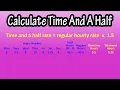 What Is Time And A Half Earnings Explained - How To Calculate Time And A Half Earnings Hourly Rate