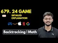 24 Game LeetCode 679 Backtracking Math Hard Detailed Explanation