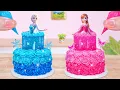Download Lagu Disney Elsa \u0026 Anna Princess Cake ✨Miniature Princess Pull Me Up Cake Recipe Decorating ✨ Mini Cakes