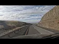 Westbound Semi Truck POV on Cabbage Hill I-84 Oregon Mountain Descent