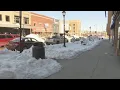 Snow problems in downtown Minot