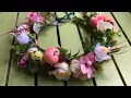 Peach Wedding Flower Crown by LisaUa Shop on Etsy