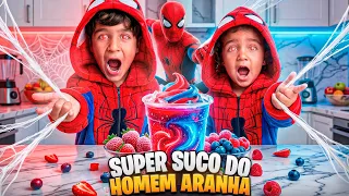 TOMAMOS O SUCO DO HOMEM ARANHA E ALGO INCRÍVEL ACONTECEU 