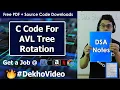 C Code For AVL Tree Insertion Rotation LL RR LR RL Rotation