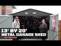 TMG Industrial 13 x 20 Metal Garage Shed - TMG-MS1320A