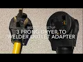 3 prong dryer to welder adapter