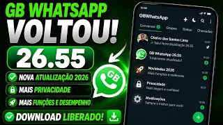 SAIU🔥 NOVA ATUALIZAÇÃO GB WHATSAPP 2026✅ Funcionando