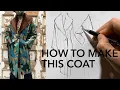How To Sew A Luxury Cocoon Coat With Fur Collar Collab w Daniela Tabois Part 2