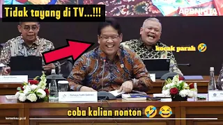 Momen Kocak Purbaya sebelum konferensi pers