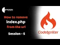 How to remove index php from the url using codeigniter in Hindi