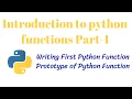 Introduction to python functions PT - 1 CLASS 12 XII Computer Science
