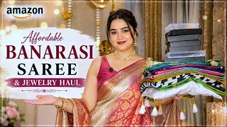 Amazon Festival special Banarsi Saree Jewellery set haul