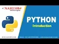 Introduction to Python Python Tutorials For Beginners Mr Subba Raju
