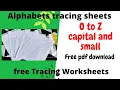 Free AlphabetsTracing Printable for Kids UKG LKG PreSchool Home learning worksheets Alphabet writing