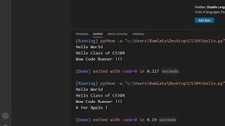 CS384 Python Programming Module 01 Getting Started Lec 05 Prettier Extension VSCode Python