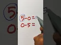 subtract 0 by 5