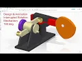 Solid Edge Tutorials Design Animation Interrupted Rotation Mechanism 180 deg
