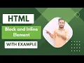 HTML Block and Inline Element - 2023 in Hindi HTML5 Tutorial For Beginners