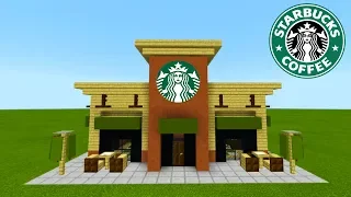 Minecraft Tutorial How To Make A Starbucks 2019 City Tutorial