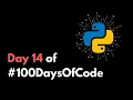 Higher or Lower game in Python Day 14 of