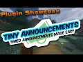 TinyAnnouncements - Minecraft Spigot Plugin Showcase and Tutorial