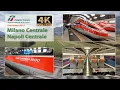 Trenitalia Frecciarossa1000 from Milan to Naples 300 train ride in standard class