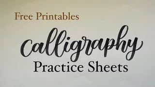 Calligraphy Practice Sheets for Beginners