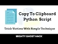 Clipboard Text Manipulation Python Script Copy To Clipboard