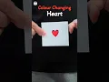 Download Lagu Magic paper heart that changes colour white to red , best prank toy 😂 #shorts #paper #craft