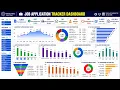 Job Application Dashboard in Excel Interviews Offers Job Search Tracker Step-by-Step Tutorial