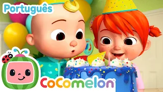 Feliz aniversário, JJ! 🎂 Happy Birthday Song! 🍉 CoComelon em Português